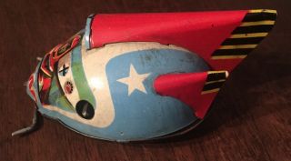 Rare Vintage Tin Plate Toy Antique Luna Litho Wind Up Soviet Russian KDN 2