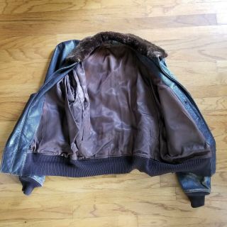 WWII USN M - 422A JACKET by EDMUND AND CHURCH CO,  INC,  SZ 44,  ATTRIBUTED 3