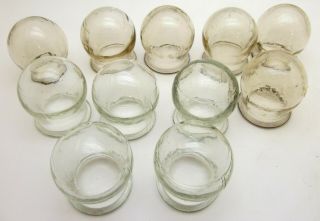 11x Medical Cupping Glass Fire Cup - Ussr Soviet Russian Traditional Medicine A,