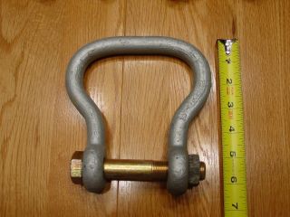 Pair (2) Us Military Shackle Nos 3/4 " 20,  000 Lbs Ms70087 - 2 4030 - 00 - 678 - 8562