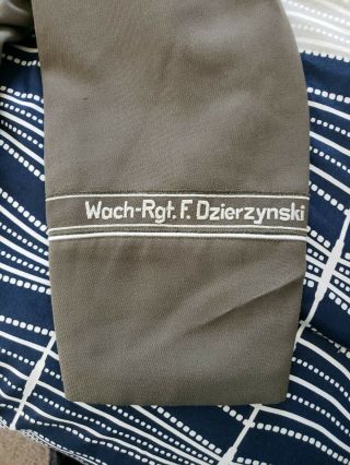 East German Army Jacket Wach Rgt F.  Dzierzynski DDR NVA.  Size k 56 4