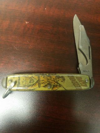 Vintage Davy Crockett Knife.  Colonial.  Providence,  Ri