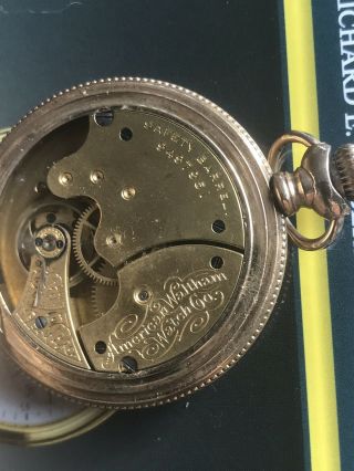 ANTIQUE WALTHAM GOLD FILLED POCKET WATCH Double Hunter Minty 6