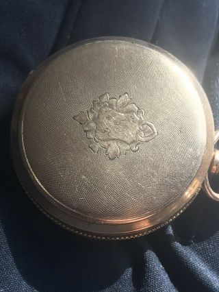 ANTIQUE WALTHAM GOLD FILLED POCKET WATCH Double Hunter Minty 8