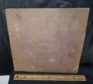 1852 Fullers Computing Telegraph Book Calculating Loans Measurements
