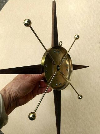 Vintage Mid - Century Modern Candle Wall Sconces Goes well w Starburst Clocks 3