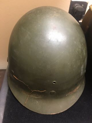 Early WW2 U.  S.  Army M1 Fixed Bale Helmet (700A) With Inland 16 Liner 6