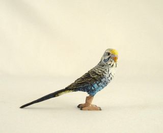 Franz Bergmann Vienna Blue Parakeet Bird Parrot Bronze Brass Austria