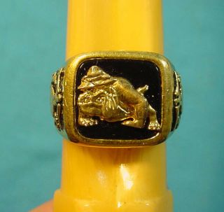 Vintage Us Marine Corps Devil Dog Heavy Ring Usmc