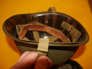 Wwii M - 1 Fixed Bale Infantry Helmet – Imp Stamped In The Liner