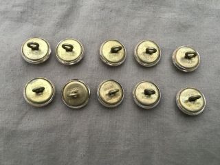Rhodesian Light Infantry RLI Army Dress Greens Annodised Buttons x 10 2