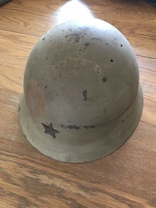 Ww2 Japanese Type 90 Combat Helmet,  Liner Dated 1942,  Size Small,  Good Cond