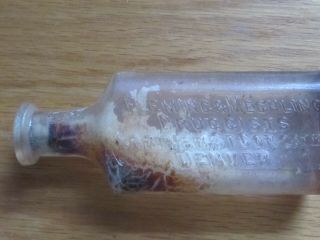 Avintage Antique Apothacary Bottle Fleming & Mechlin Co Druggists Denver.  Co