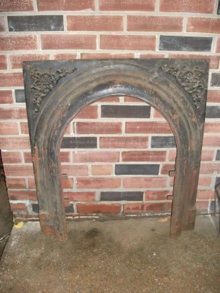 Fireplace Architectural Salvage Cast Iron Arch - See Pix -