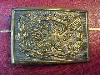 Indian Wars / Span Am War Us Eagle Belt Buckle Plate
