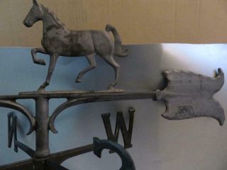 Vintage Trotting Horse Equestrian Weathervane Whitehall Brand Complete