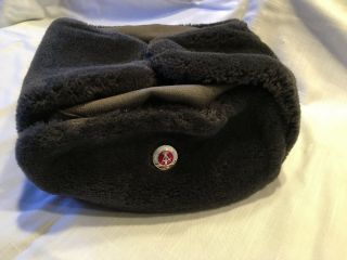 East German Nva Enlisted Ushanka Winter Hat - Size 56