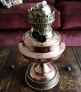Copper And Brass Oil Lamp Base