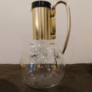 Vintage Atomic Starburst 6 Cup Carafe Coffee Decanter