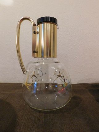 Vintage Atomic Starburst 6 Cup Carafe Coffee Decanter 3