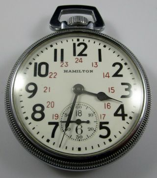 Hamilton Pocket Watch 992b 21j 16s Ordinance Department U.  S.  A.  C88204