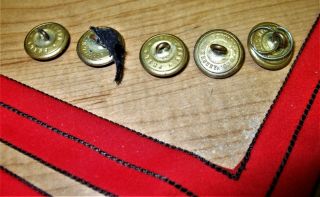US ARTILLERY CORPORAL CHEVRONS PLUS 5 COAT BUTTONS WITH EAGLE INSIGNIA 3