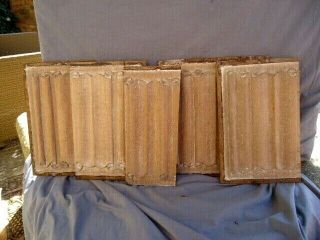 FIVE 16TH CENTURY OAK STYLE CARVED AND LIMED LINEN FOLD PANELS 6