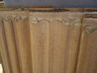 FIVE 16TH CENTURY OAK STYLE CARVED AND LIMED LINEN FOLD PANELS 7