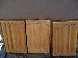 FIVE 16TH CENTURY OAK STYLE CARVED AND LIMED LINEN FOLD PANELS 8