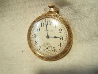 South Bend 21 Jewel Studebaker Pocket Watch Parts/repair