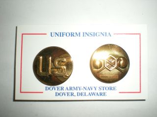 Us Army Chemical Corps Enlisted Collar Badges - 1 Pair
