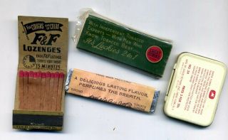 WW2 K - Ration LUCKY STRIKE GREEN Cigarette Pack & GUM,  CONDOMS,  MATCHBOOK 5