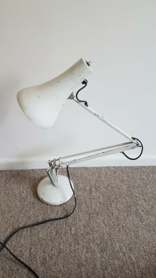 Vintage White Model 90 Anglepoise Lamp Gwo