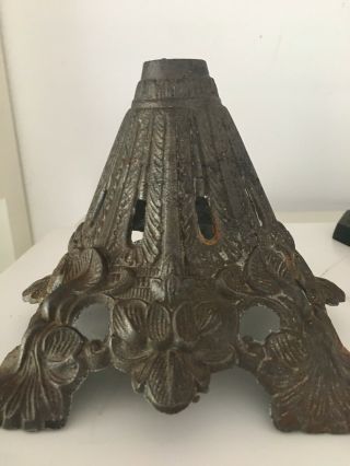 Victorian Cast Iron Oil Lamp Base,  On Raised Feet