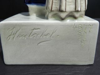 1927 Goldscheider Figurine Signed Hantschel - Young Girl With Fan 8