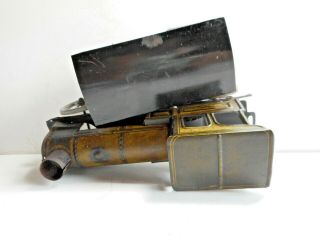 German ISSMAYER Tin Windup Clockwork Floor Train Steam Engine Coach Toys 1920s 6