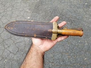 1880 ' s U.  S.  ARMY SPRINGFIELD Armory Hunting KNIFE & SCABBARD Rare Indian Wars 3