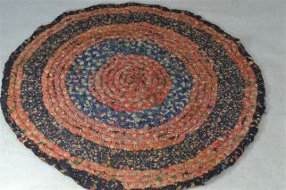 antique rug silk braided doll house handmade chair mat 15 