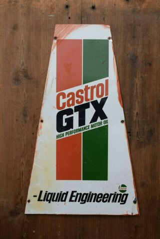 Vintage Castrol Oil Sign,  Old Garage Car Bike Industrial Automobilia
