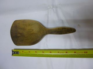 Antique Primitive Wooden Butter Paddle Farm Kitchen Tool Utensil Scoop Spade