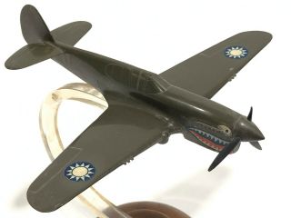 wwii Curtiss P - 40 Flying Tigers AVG airplane model factory shop display Antique 3