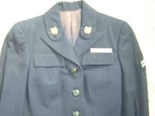 Rare Ww2 U.  S.  Coast Guard Spars Womans Winter Blue Uniform And Skirt