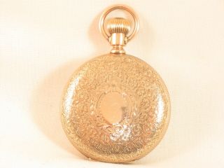 Stunning Fancy 10k Solid Gold Elgin 1884 Antique Pocket Watch -