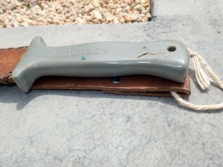 US WWII Anderson Sword Blade Fighting Knife Top of Blade Glendale CA.  Rare Knife 8