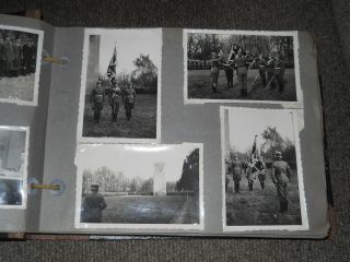 ww 2 RAD photo album,  125 photos,  all military,  35 pages,  find 4