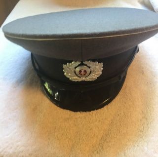 Vintage East German Germany Military Officer Hat Nva 58 1856h