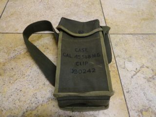 Vintage Military Ammo Pouch For 45 Sub