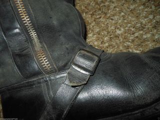 WW2 German Luftwaffe Pilot Leather Flight Boots - DUAL ZIP VERSION - RARE 4