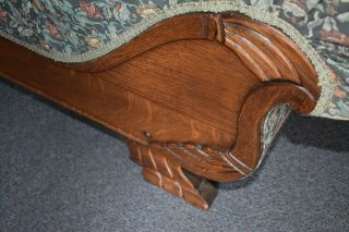 Victorian Oak Fainting Couch/Chaise - - Local Carlisle PA 2