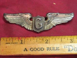 Wwii Glider Pilot Wings Rare Full Size Wing Normandy
